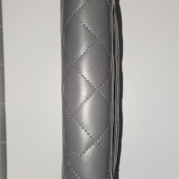 Chanel Caviar Quilted Boy Wallet On Chain WOC Grey - Picture 5 of 11